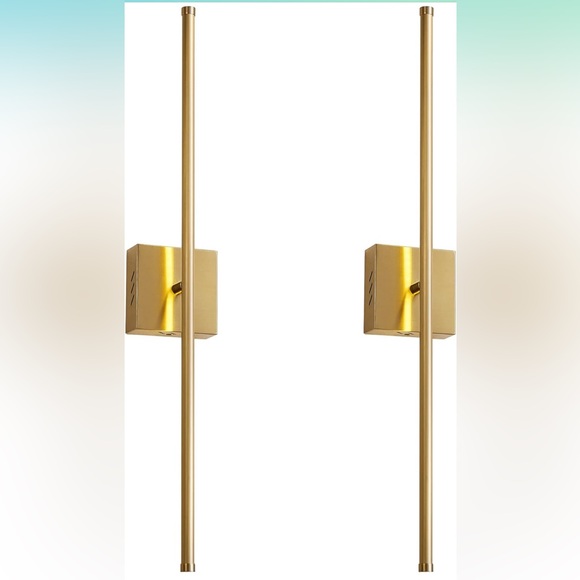 Other - Modern Wall Sconces ,LED Brushed Brass Wall Light, 3000K 27.8 Inch (2 Pack)